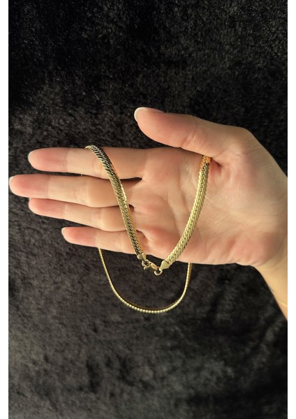 14 Ayar Altın İtalyan Balıksırtı Kolye 5.10 mm modelleri