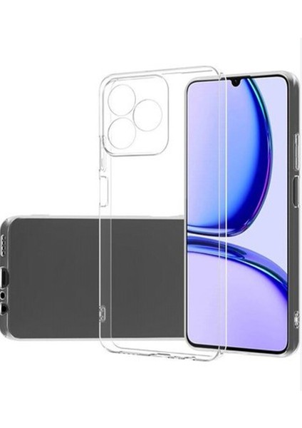 Realme C53 Uyumlu Lüx Seri Kamera Korumalı Arka Koruma Kılıf - Şeffaf