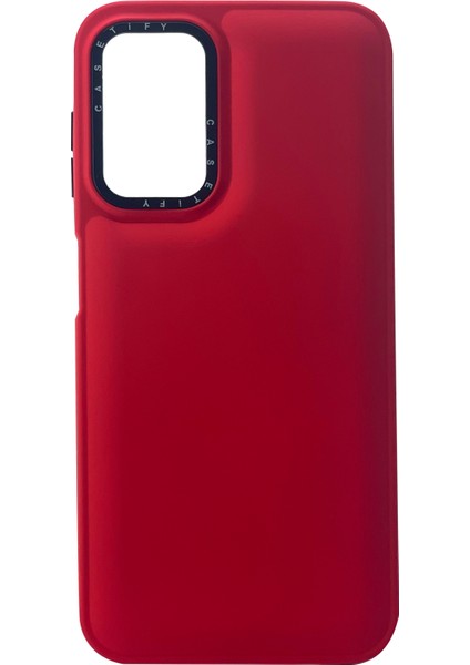 Samsung Galaxy A13 Uyumlu Casetify Buff Seri Arka Koruma Kılıf - Kırmızı