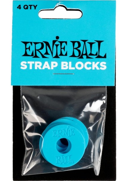 Ernie Ball P05619 Strap Block 4PK-Mavi