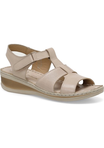 105126.Z4FX Bej Kadın Comfort Sandalet