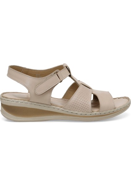 105126.Z4FX Bej Kadın Comfort Sandalet
