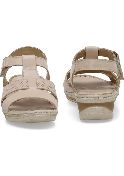 105126.Z4FX Bej Kadın Comfort Sandalet