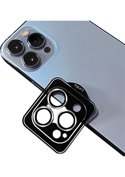 Apple iPhone 11 Pro Max Uyumlu Cl-09 Kamera Lens Koruyucu-Gümüş