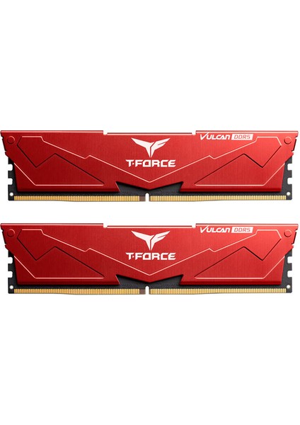 T-Force Vulcan Red 32GB(2X16GB) 5600MHZ Ddr5 Gaming Ram CL32 (FLRD532G5600HC32DC01)