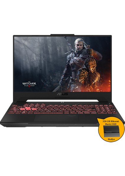 Tuf Gamıng A15 R9-8945HS 16GB Ddr5 512GB SSD 8gb RTX4070 WIN11H LP125 ZI746 +320GB Hiksemi SSD