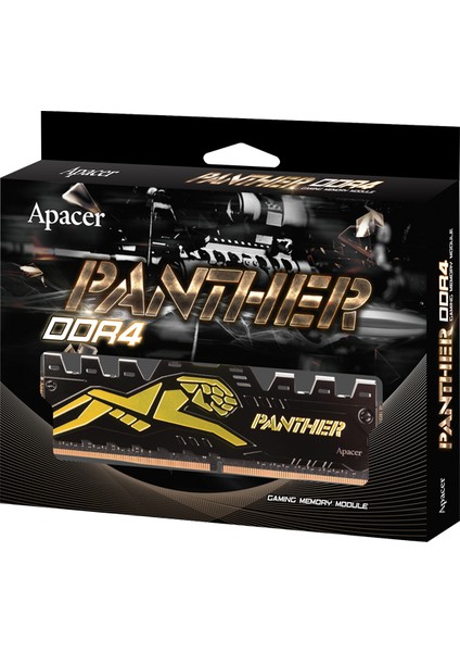 Panther Black-Gold 8gb (1X8GB) 3200MHZ CL16 Ddr4 Gaming Ram (AH4U08G32C28Y7GAA-1)