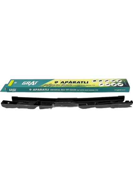 400 Mm. 9 Aparatlı Muz Tipi Universal Silecek