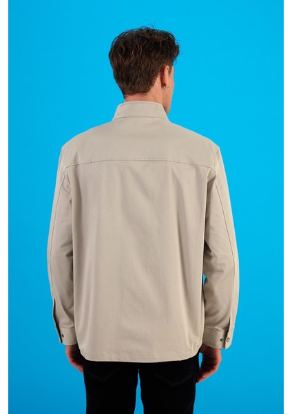 Erkek Joey Taş Kapüşonlu Gabardin Ceket fırsatları