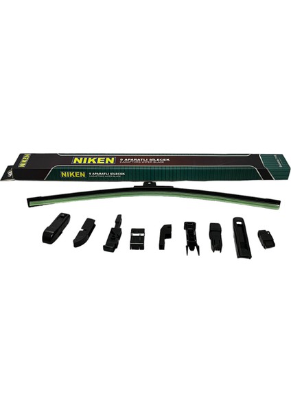 600 Mm. 9 Aparatlı Muz Tipi Universal Silecek