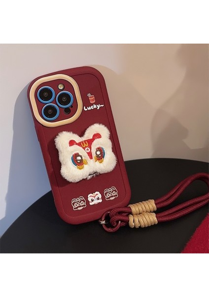 iPhone 12 Pro Aslan Darbeye Dayanıklı Kırmızı Telefon Kılıfı (Yurt Dışından) indirimleri