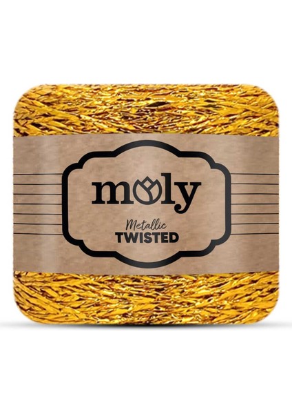 Twisted Metalik Kağıt Ip 410 Hardal 250 Gram