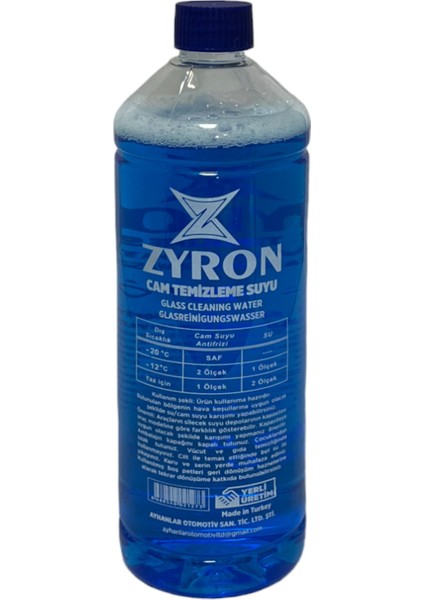 Antifrizli Konsantre Cam Suyu 1 Litre