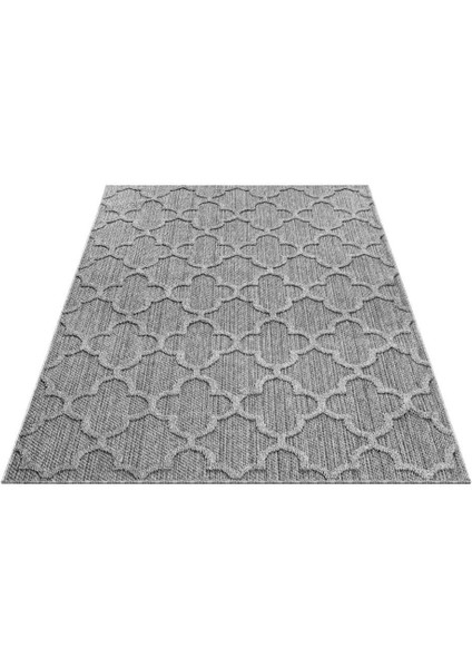 Balkon Teras Bahçe Mutfak Dış Mekan Halısı Iskandinav Desenli Gri Renkli Halı fırsatları