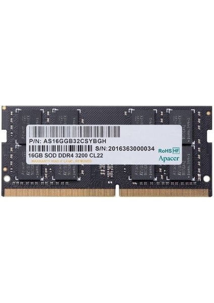 16 GB(1X16GB) 3200MHZ Sodımm Ddr4 Notebook Ram (ES.16G21.PSH)