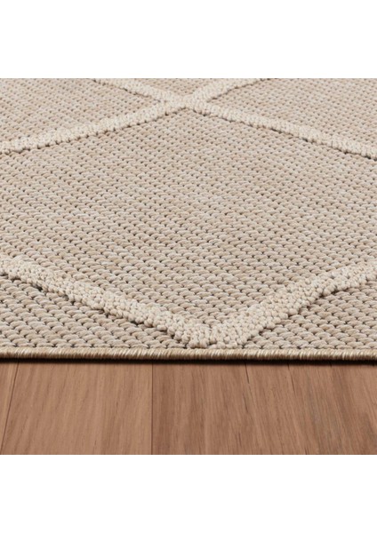 Balkon Teras Bahçe Mutfak Dış Mekan Halısı Iskandinav Desenli Bej Renkli Halı fiyatları