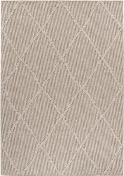 Balkon Teras Bahçe Mutfak Dış Mekan Halısı Iskandinav Desenli Bej Renkli Halı fırsatları