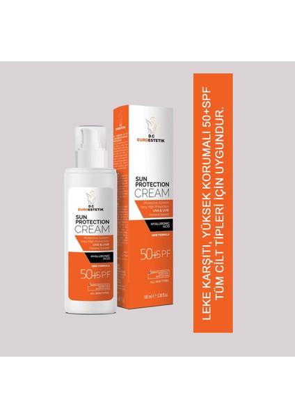 DCEUROESTETİK Sun Protection Cream / Güneş Koruyucu Krem
