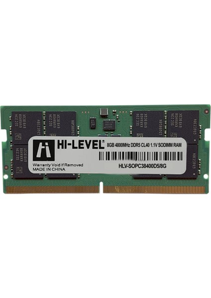 8gb Ddr5 4800MHZ Sodımm 1.1V HLV-SOPC38400D5/8G