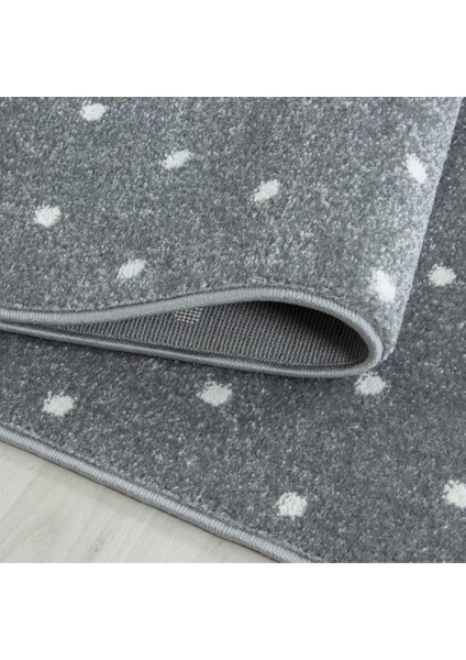 Flamingo Yıldız Desenli Çocuk Odası Halısı Pembe Gri Beyaz Renkli Halı modelleri