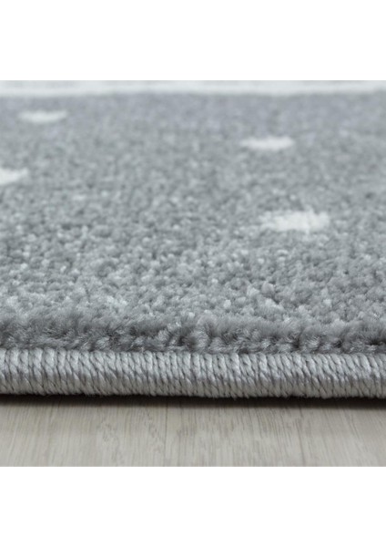 Flamingo Yıldız Desenli Çocuk Odası Halısı Pembe Gri Beyaz Renkli Halı indirimleri