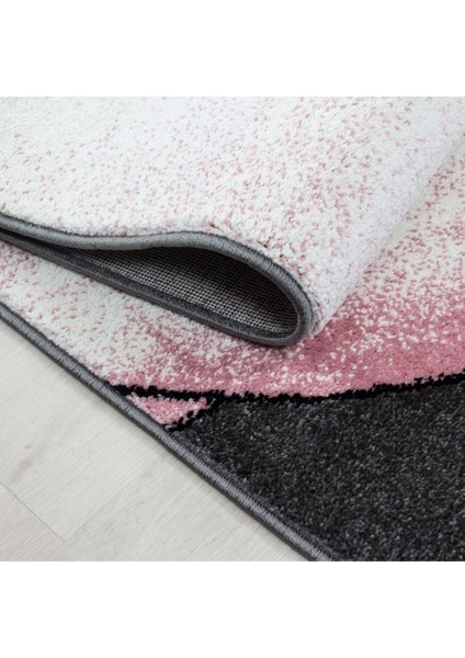 Yıldız ve Fil Desenli Çocuk Halısı Gri-Pembe-Beyaz modelleri