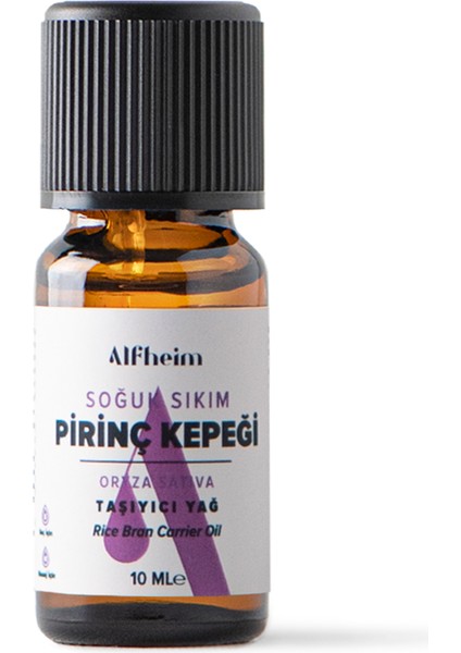 Pirinç Kepeği Yağı/ Pirinç Kepeği Yağı/ Aromaterapi/ Taşıyıcı Sabit Yağ/ 10 ml