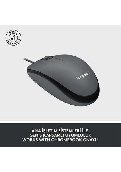 Logıtech 910-006652, M100 Siyah, USB Kablolu, 1000DPI, Optik, 3 Tuşlu, Mouse modelleri