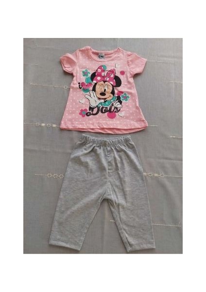 Kız Çocuk Minnie Pantolon Tişört Takım 2 Parça