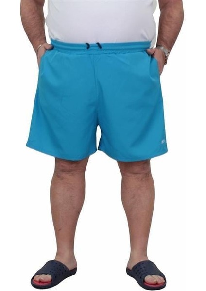 Büyük Beden Klasik Deniz Şortu 23677 Turkuaz