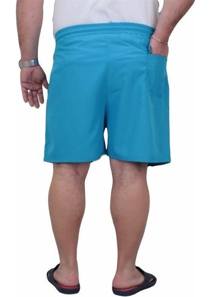Büyük Beden Klasik Deniz Şortu 23677 Turkuaz modelleri