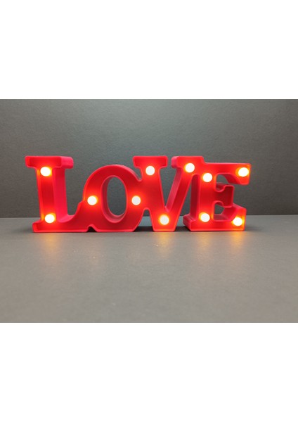 Love Yazılı LED Işıklı Dekor modelleri
