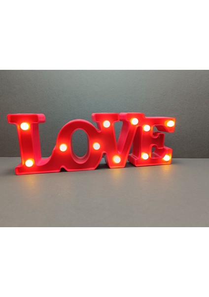 Love Yazılı LED Işıklı Dekor indirimleri