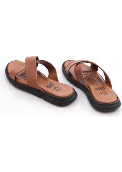 Hakiki Deri Comfort Rahat Taban Erkek Terlik 826