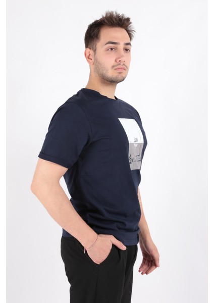 4076 Erkek Bisiklet Yaka T-Shirt modelleri