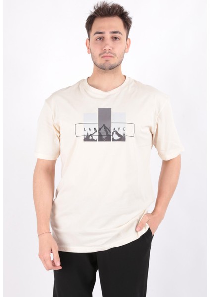 4071 Erkek Bisiklet Yaka T-Shirt