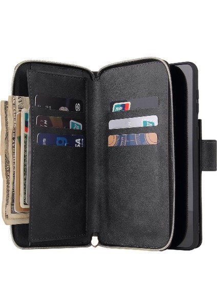 Samsung Galaxy S21 Durumda 9 Kart Yuvaları ile Flip Telefon Kılıfı (Yurt Dışından) modelleri