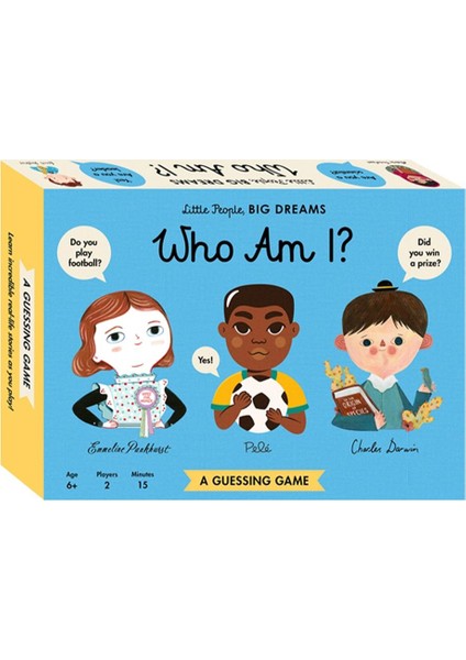 thumbnail image 2 of Little People Big Dreams Guessing Game - Who Am I? Educational Family Card Game 2 of 14