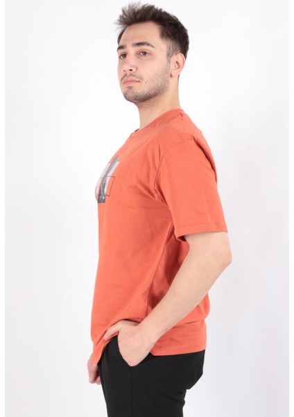 4071 Erkek Bisiklet Yaka T-Shirt