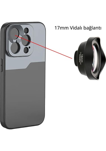 MF-IP15P-16MM Iphone 15 Pro 16MM Geniş Açı Lens Seti