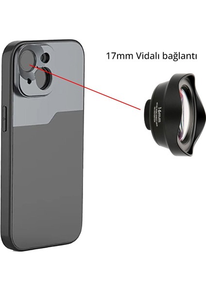 MF-IP15-16MM Iphone 15 16MM Geniş Açı Lens Seti