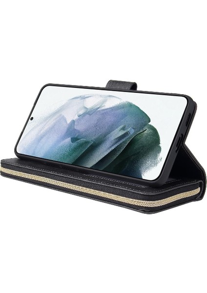Samsung Galaxy S21 Artı 9 Kart ile El Kayışı Telefon Kılıfı (Yurt Dışından)