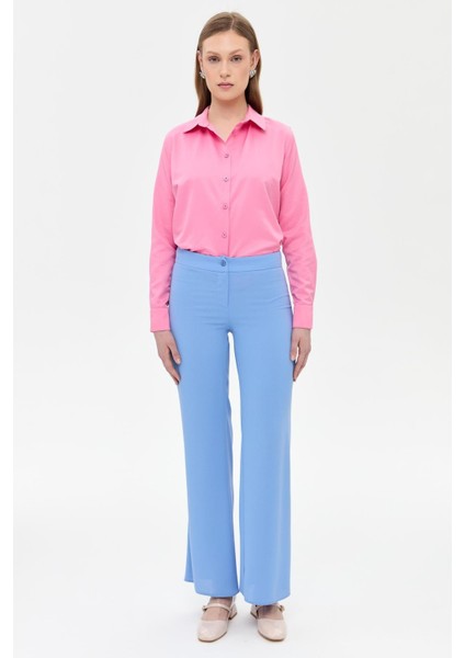 Bol Paça Klasik Pantolon - Mavi fiyatları