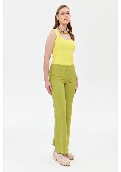 Bol Paça Klasik Pantolon - Y.Yeşili fiyatları