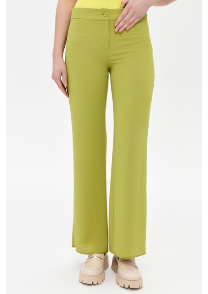 Bol Paça Klasik Pantolon - Y.Yeşili fırsatları