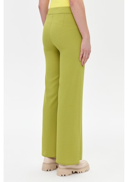 Bol Paça Klasik Pantolon - Y.Yeşili indirimleri
