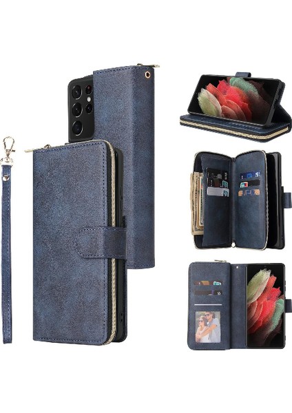 Samsung Galaxy S21 Ultra Fermuarlı Cebi El Kayışı 9 Telefon Kılıfı (Yurt Dışından) fiyatları