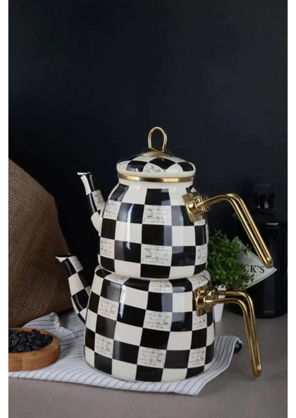 Vip Elite Class Kırık Mermer Çaydanlık Takımı Özel Tasarım A++