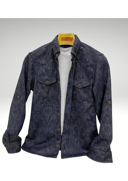 Erkek Çocuk Flanel Pamuk Çift Cep Kol Katlamalı GÖMLEK-GML-0015