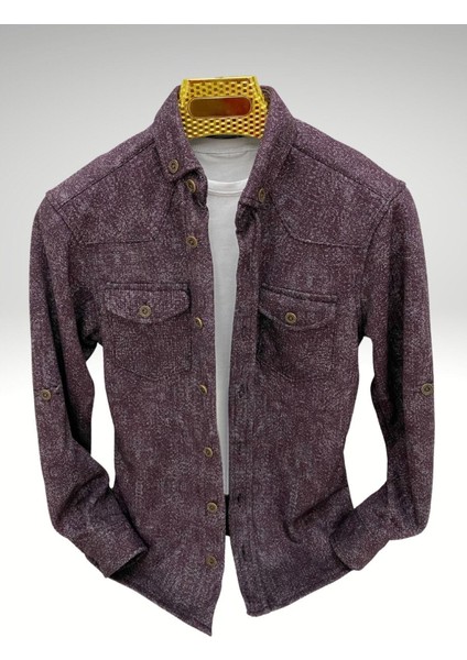 Erkek Çocuk Flanel Pamuk Çift Cep Kol Katlamalı GÖMLEK-GML-0015